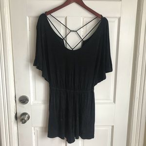 American Eagle marble black romper